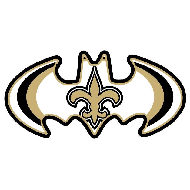 New Orleans Saints Batman Logo fabric transfer
